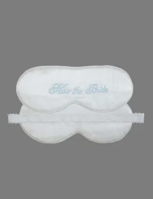 100% Silk Eye Mask - Kiss the Bride - Porcelain