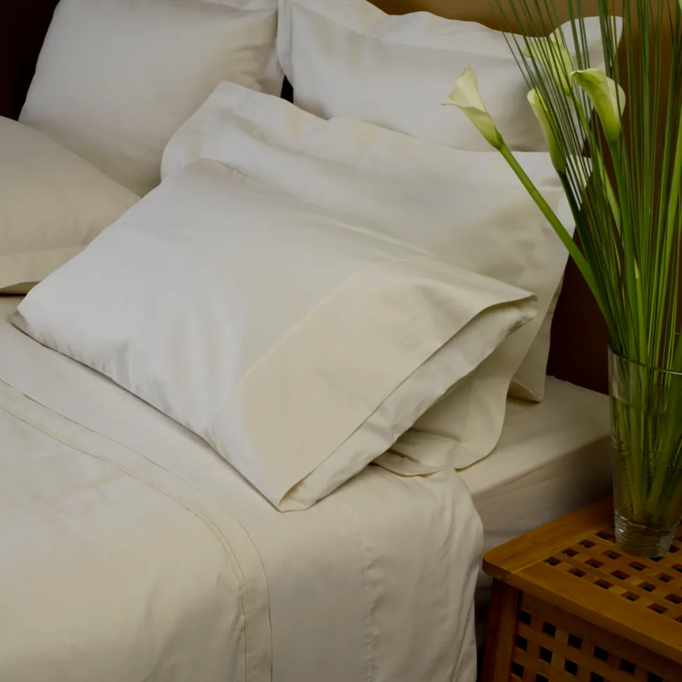 2 x HEMP ORGANIC COTTON EURO PILLOWCASES