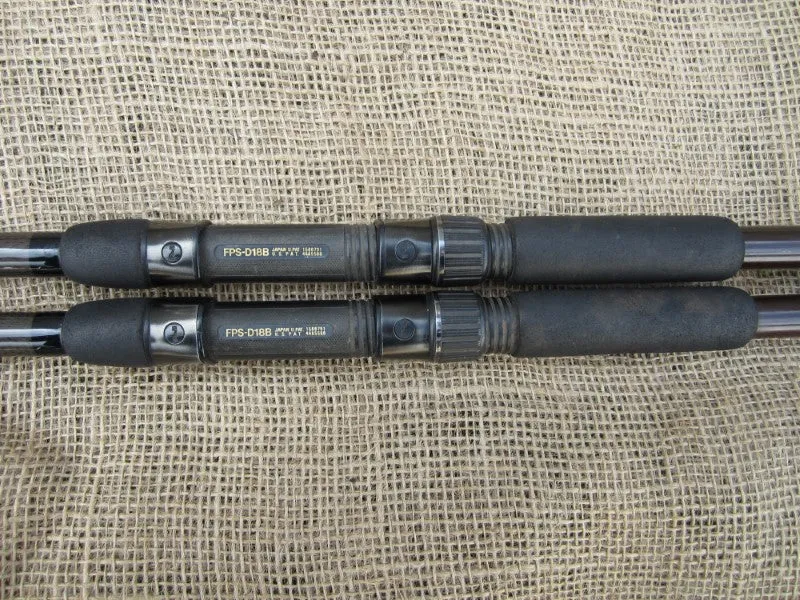 2 x Rod Hutchinson IMX Carbon Old School Carp Fishing Rods. SALE!!!