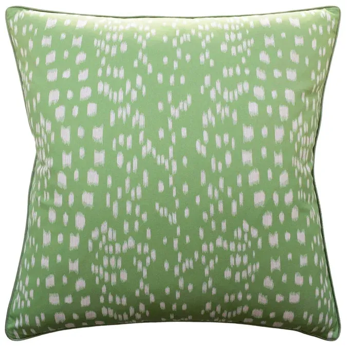 20" Les Touches Leaf Green Pillow
