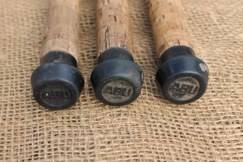 3 x ABU Carbon Specimen Old School Carp Fishing Rods. Classic 1990s. 11'.