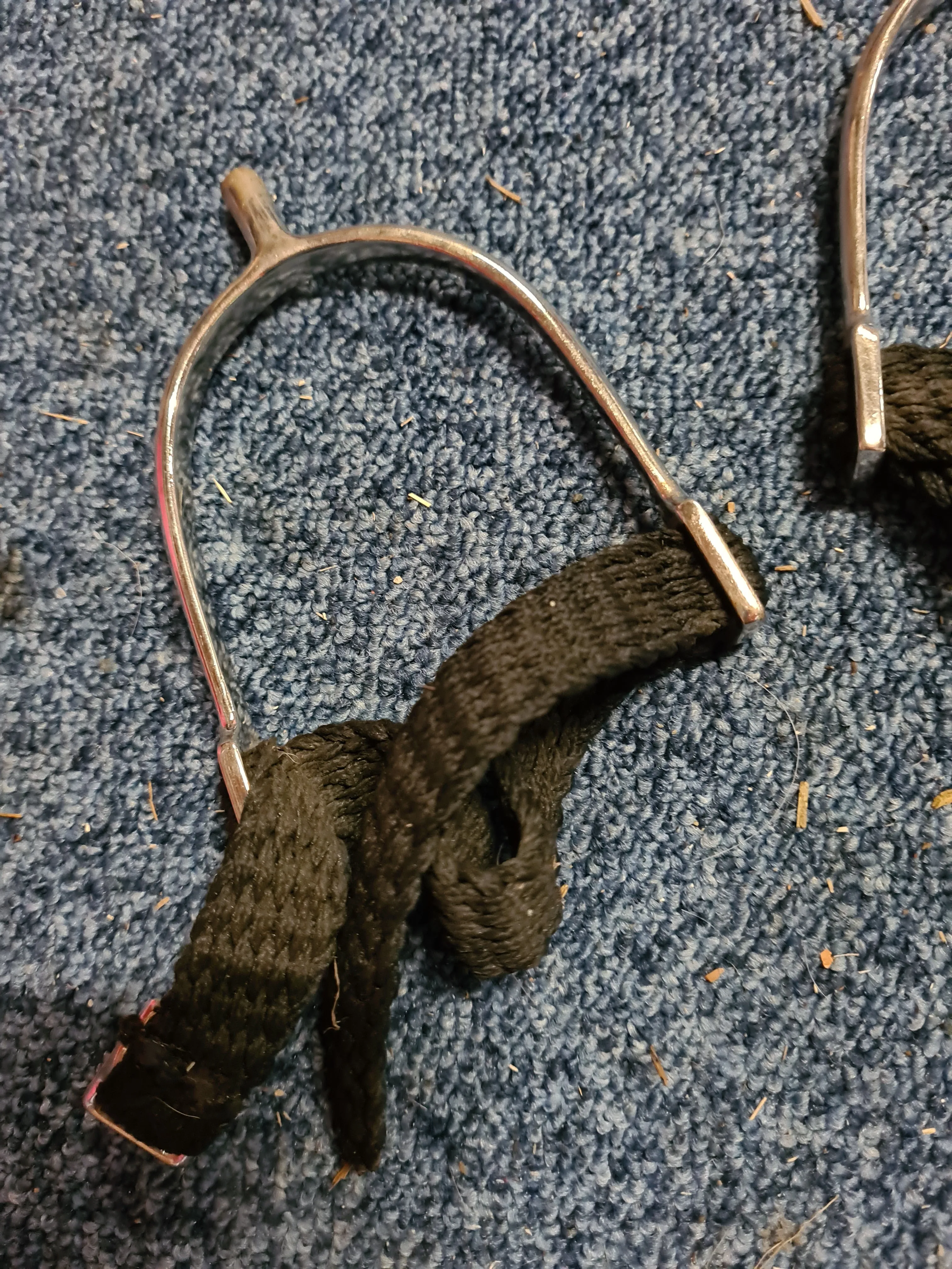 3" used spurs with straps