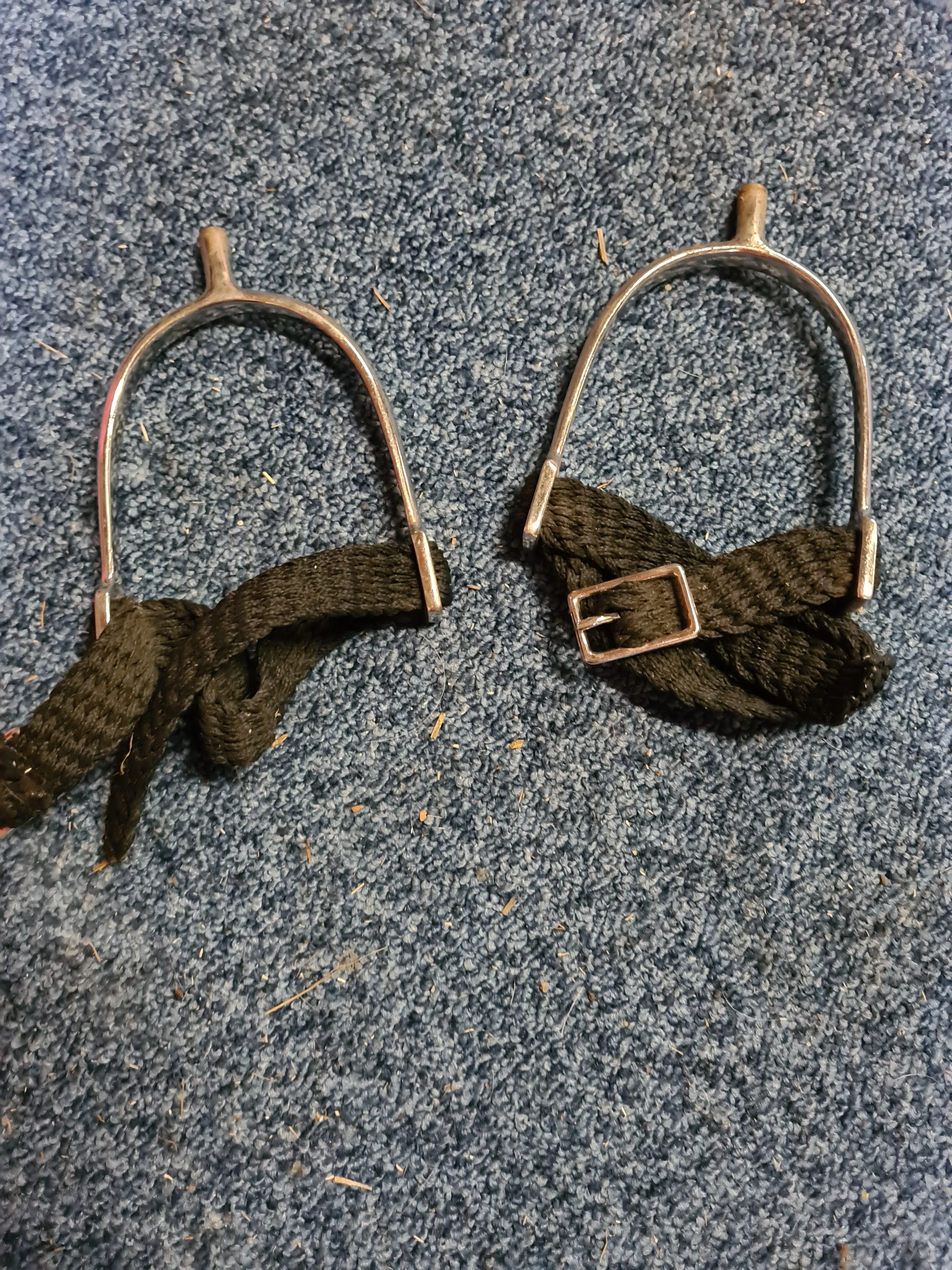 3" used spurs with straps