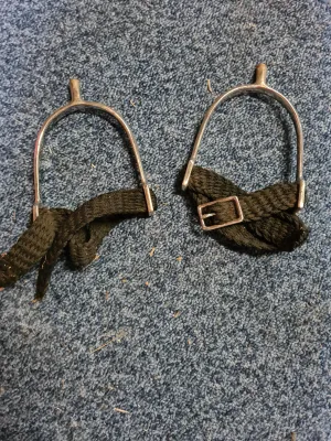3" used spurs with straps