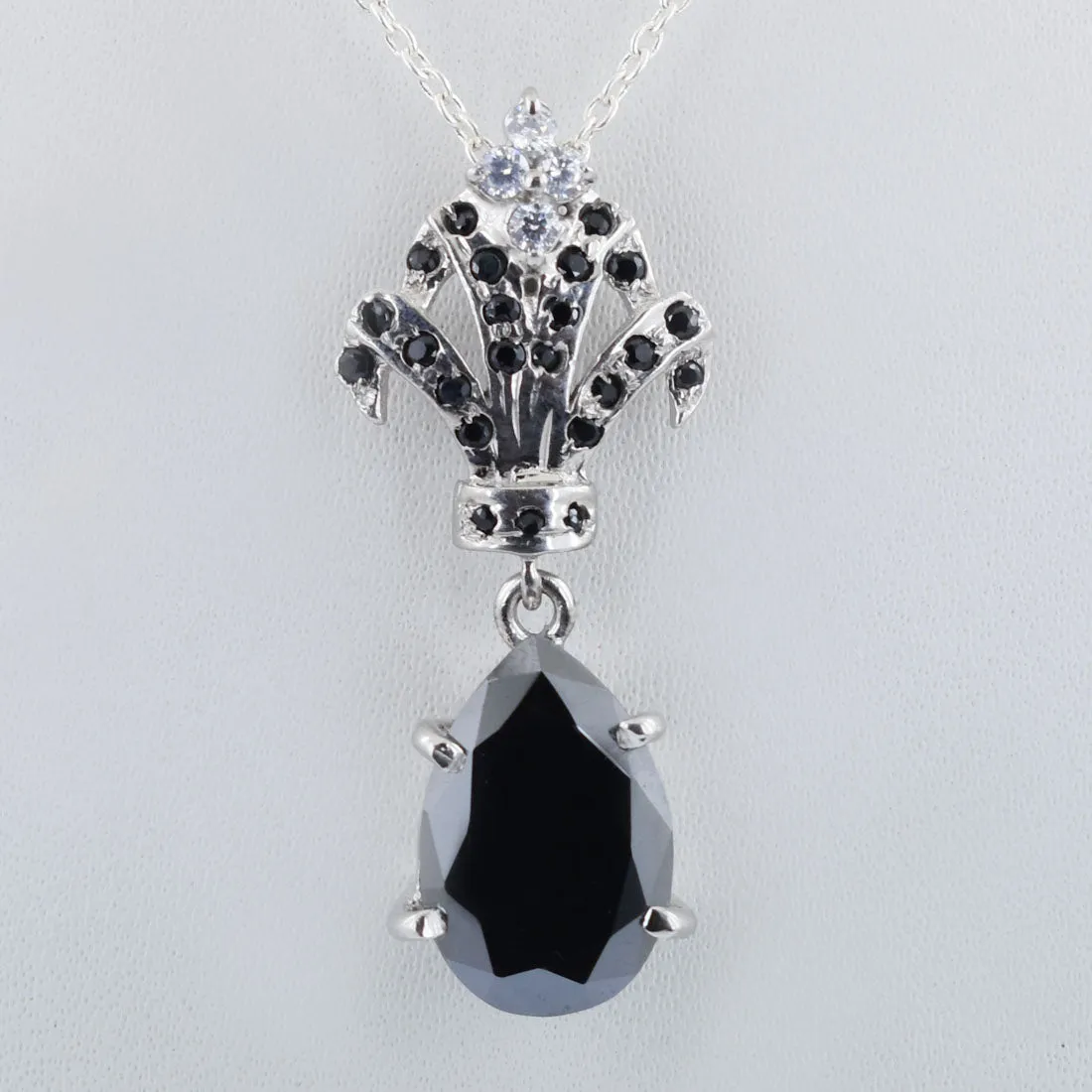 4 Ct Black Diamond Designer Accents Pendant, Great Shine & Amazing Look. AAA Certified!