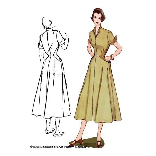 #5002    1950s Diamond Dress