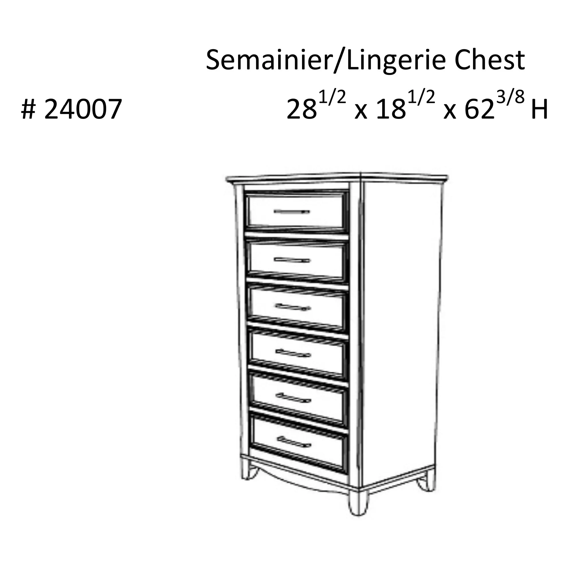 6 drawer chest storage organization for office home decor, java & white