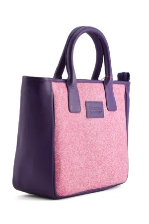 Abertweed Candy Pink ~ Leather Grab Bag
