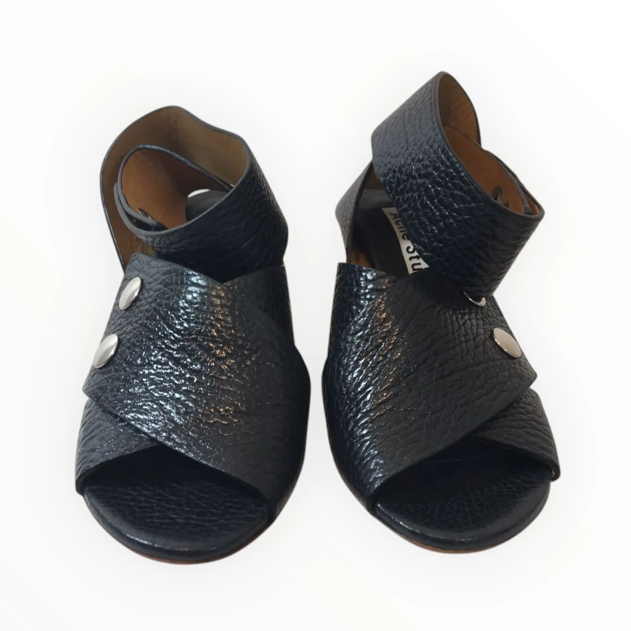 Acne Studios Pica Bamboo Sandals - Black - Size 41