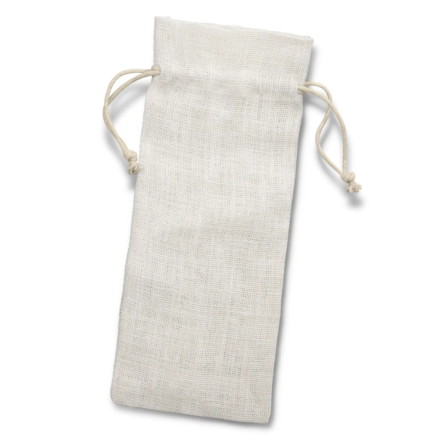 agogo Jute Wine Drawstring Bag