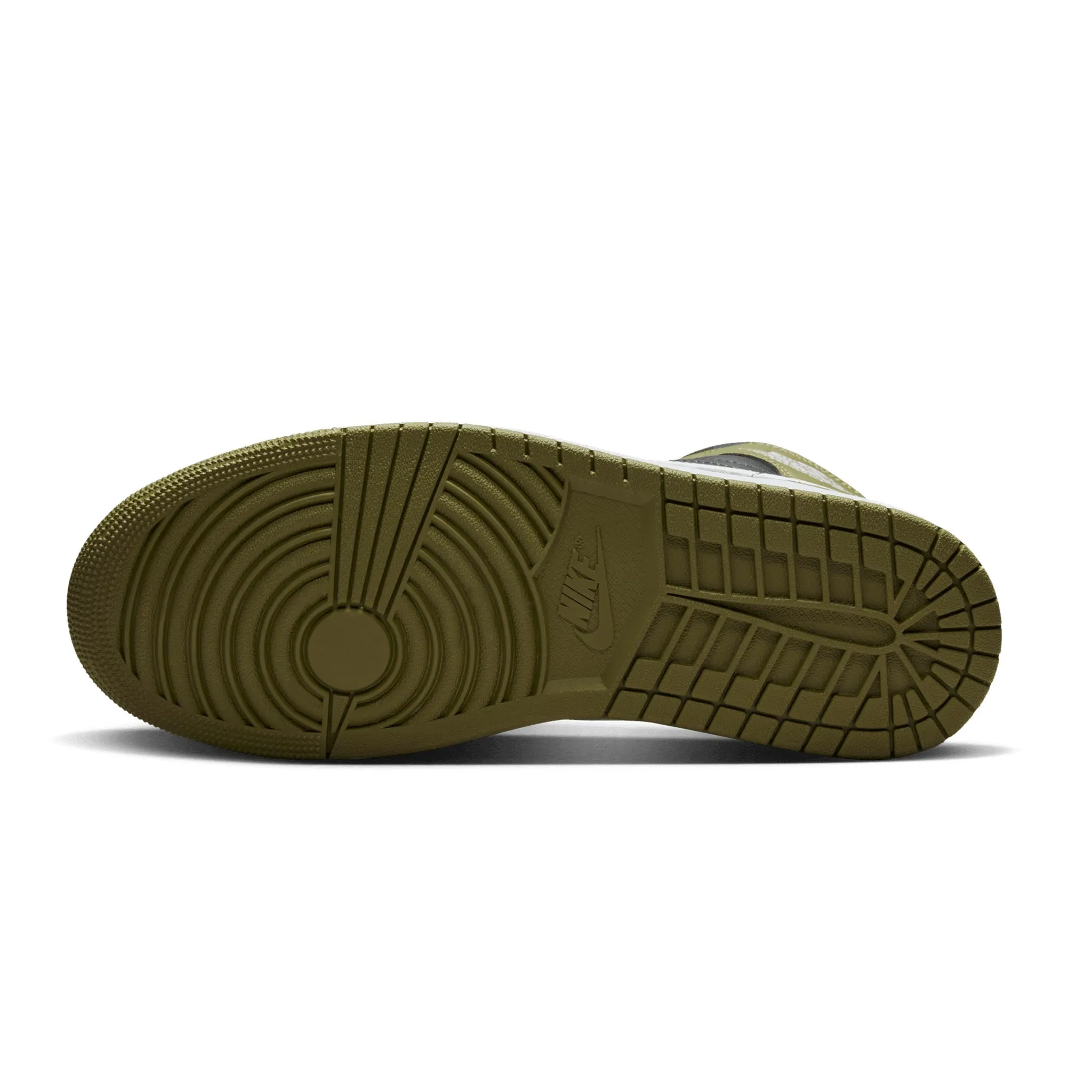 Air Jordan 1 Mid Black/White-Medium Olive-Sail DQ8426-092