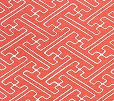 Alan Campbell Fabric: Saya Gata - Custom Watermelon on Tinted Belgian Linen/Cotton