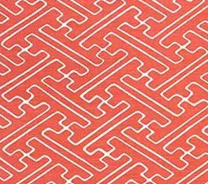 Alan Campbell Fabric: Saya Gata - Custom Watermelon on Tinted Belgian Linen/Cotton