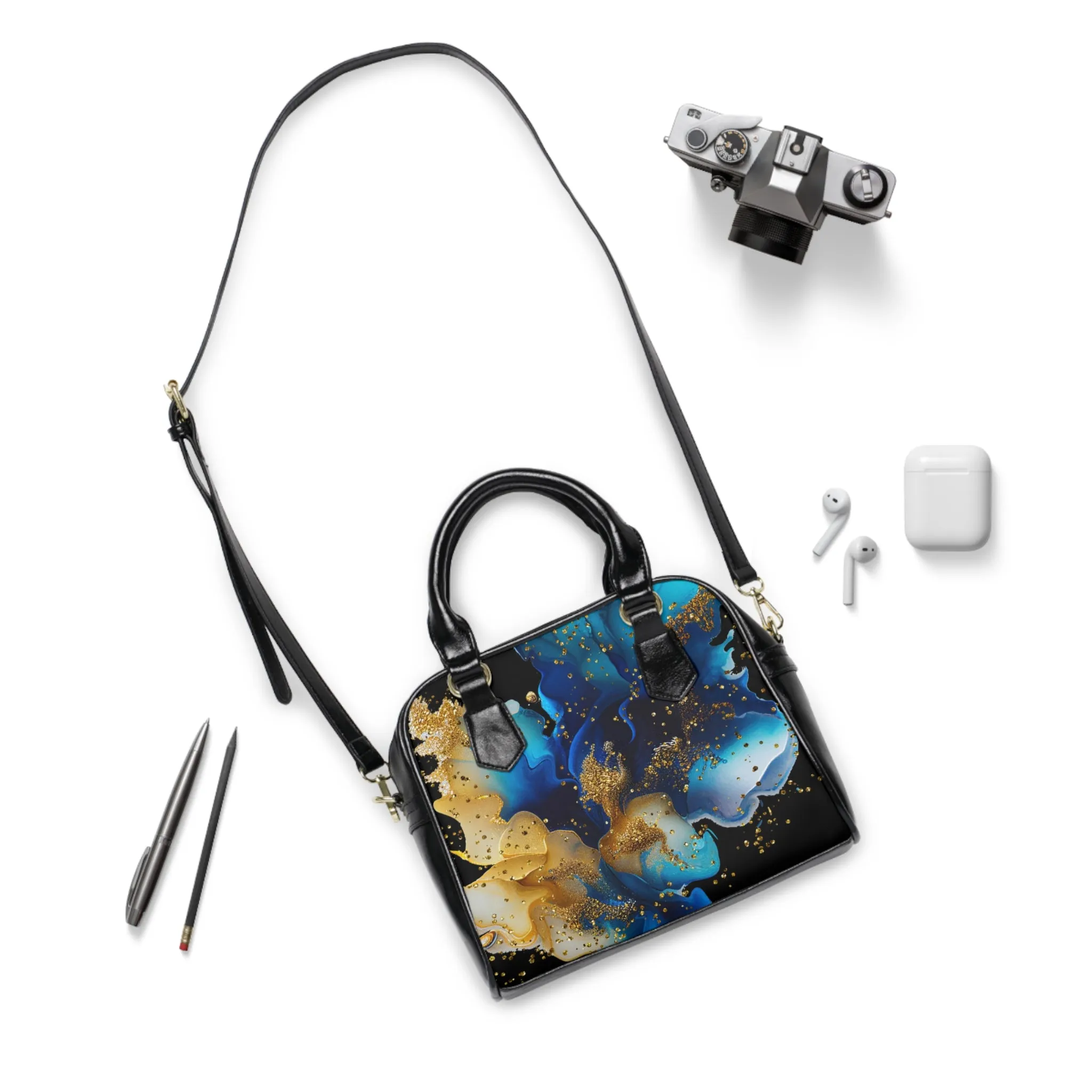 Alcohol Ink - Shoulder Handbag