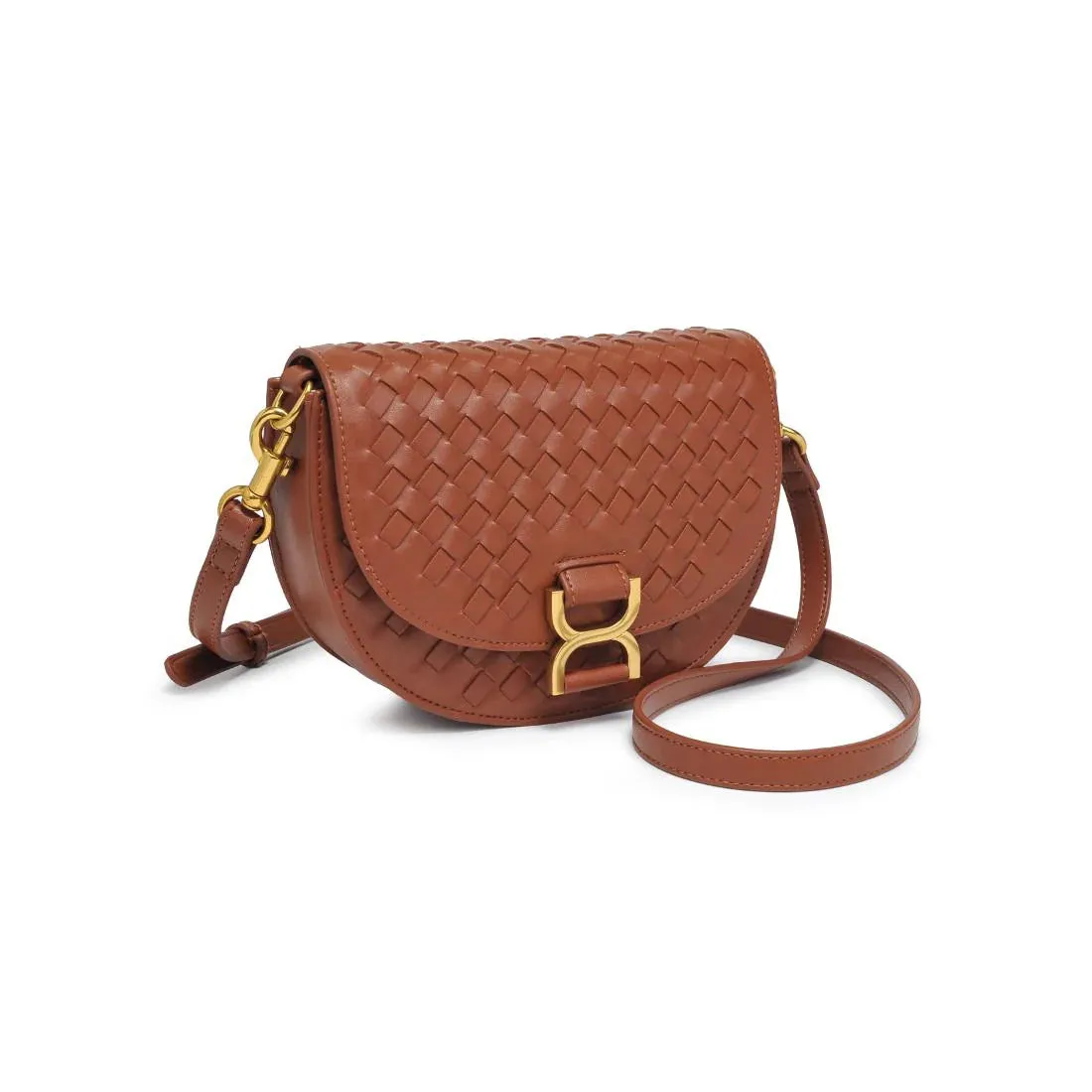 Alise Light Chocolate Woven Crossbody