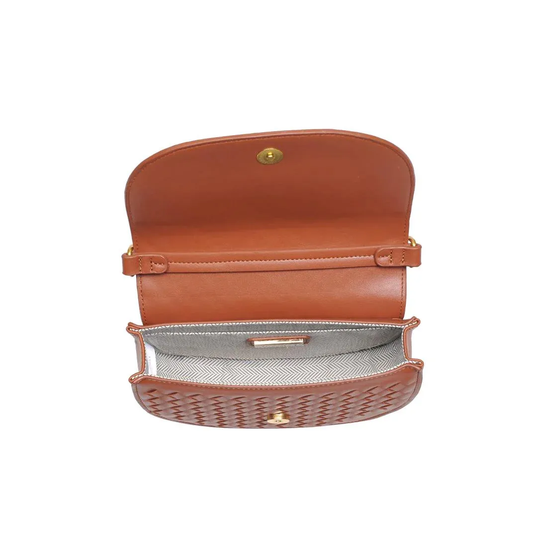 Alise Light Chocolate Woven Crossbody