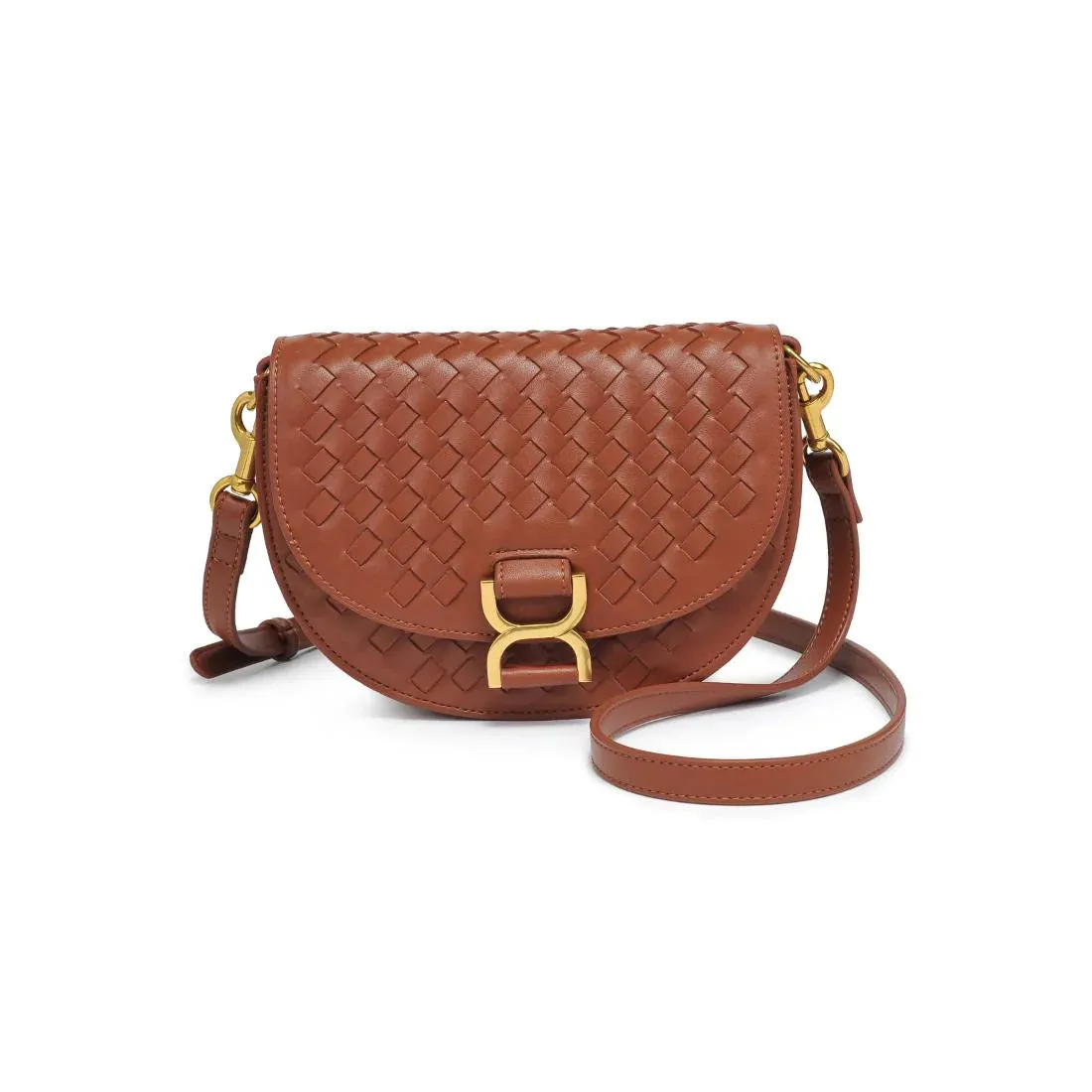 Alise Light Chocolate Woven Crossbody