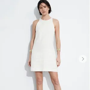 &amp; Other Stories White Linen A-Line Dress - Size 8