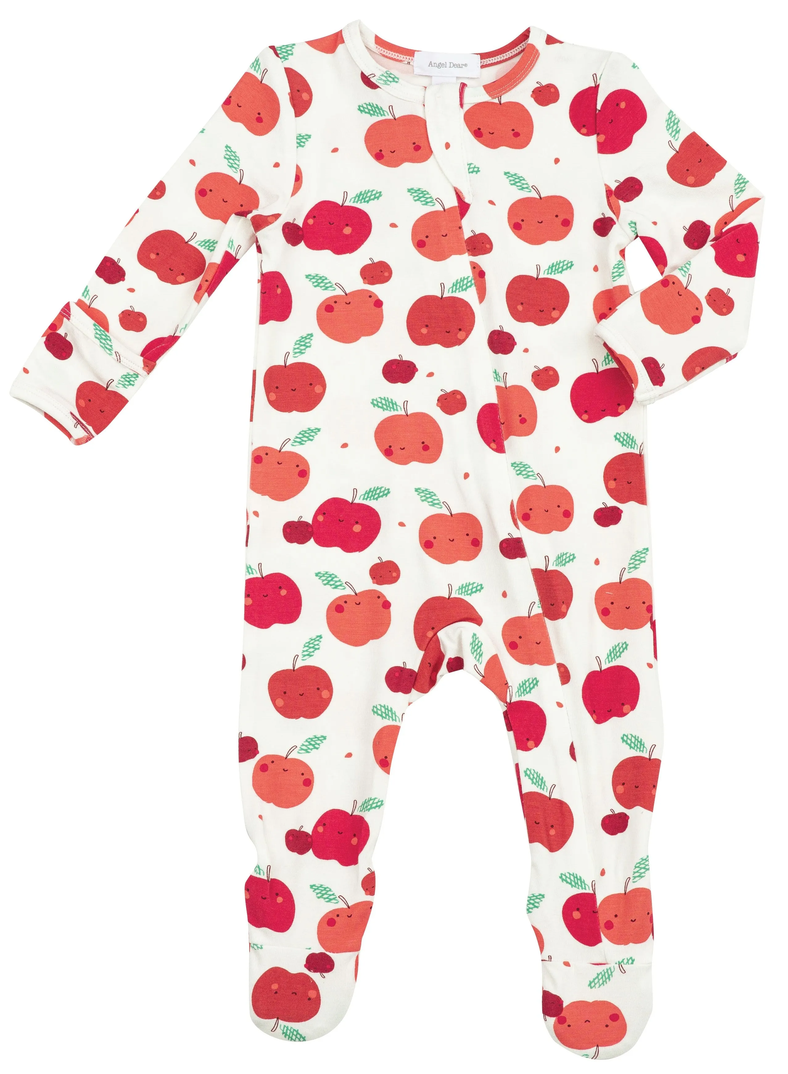 Angel Dear Apple Orchard Bamboo Footie with Zipper