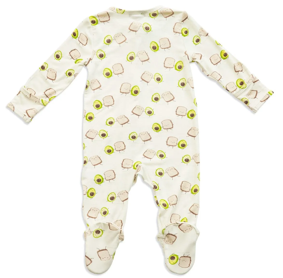 Angel Dear Avo Toast Bamboo Footie with Zipper