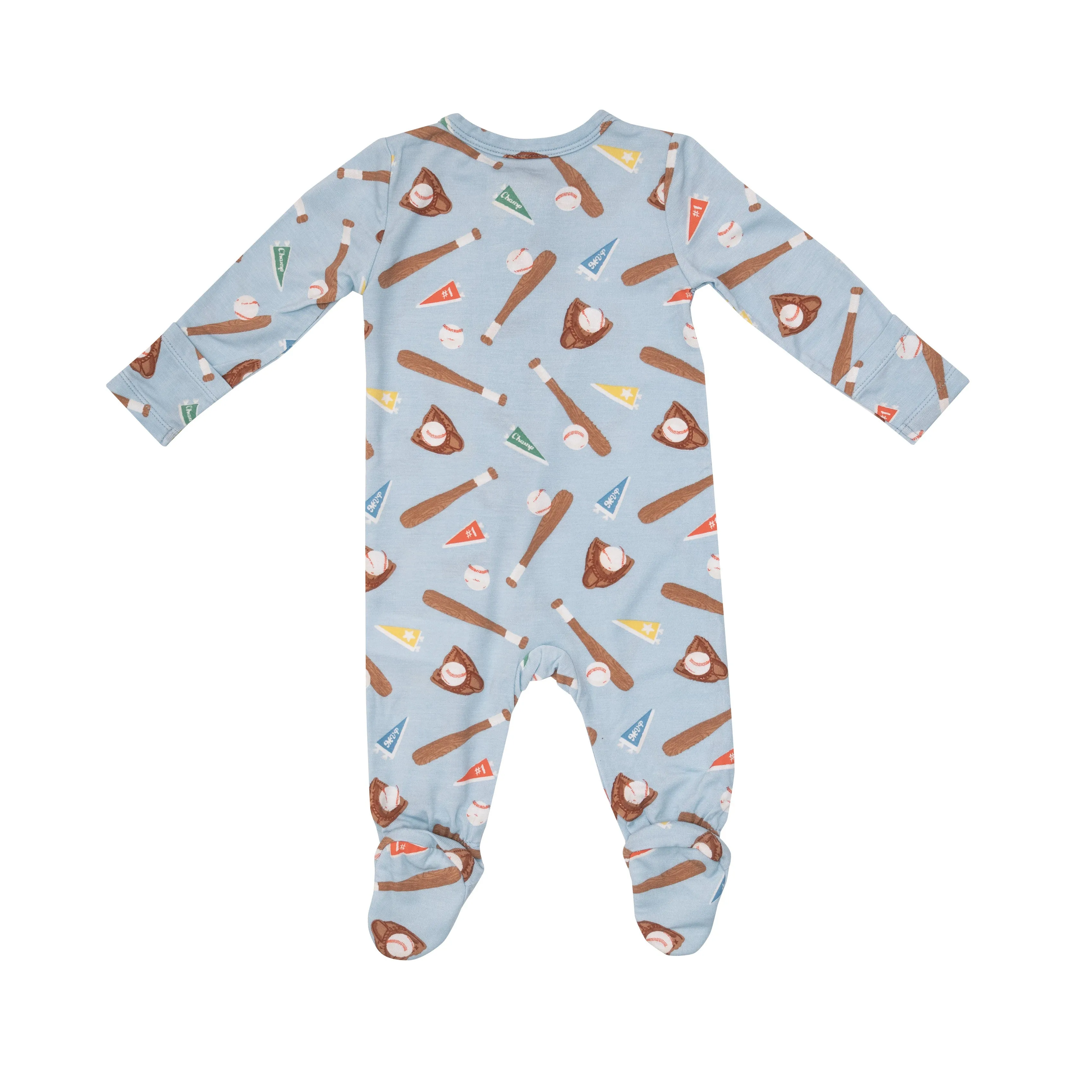 Angel Dear Baseball 2 Way Zipper Footie