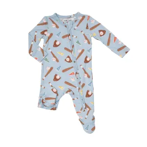 Angel Dear Baseball 2 Way Zipper Footie