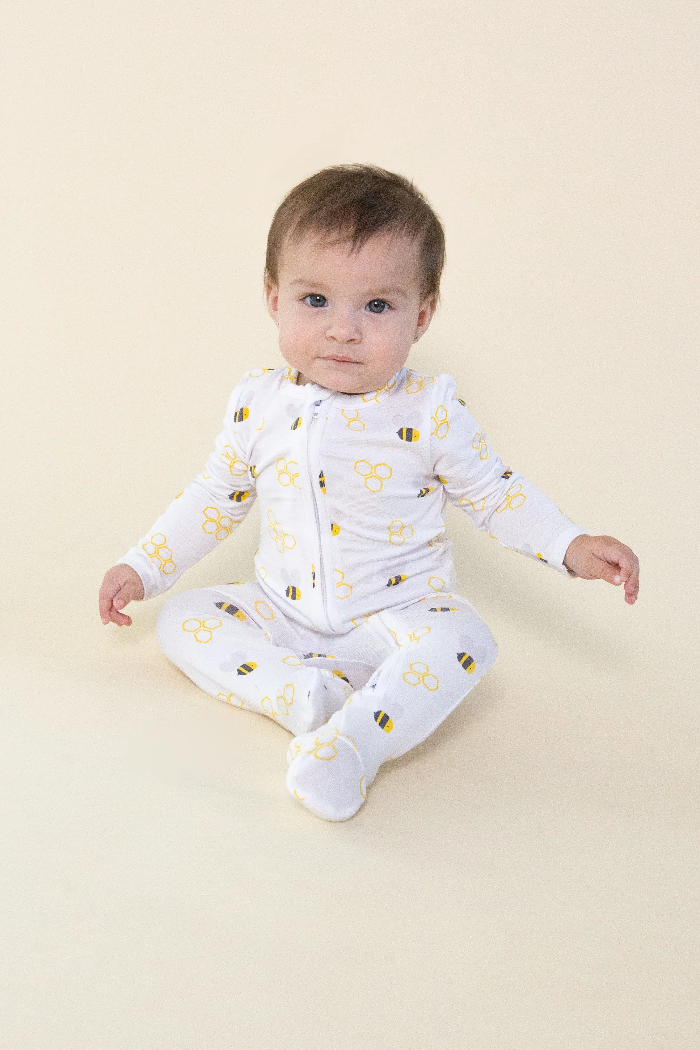 Angel Dear Bees Footie with Zipper