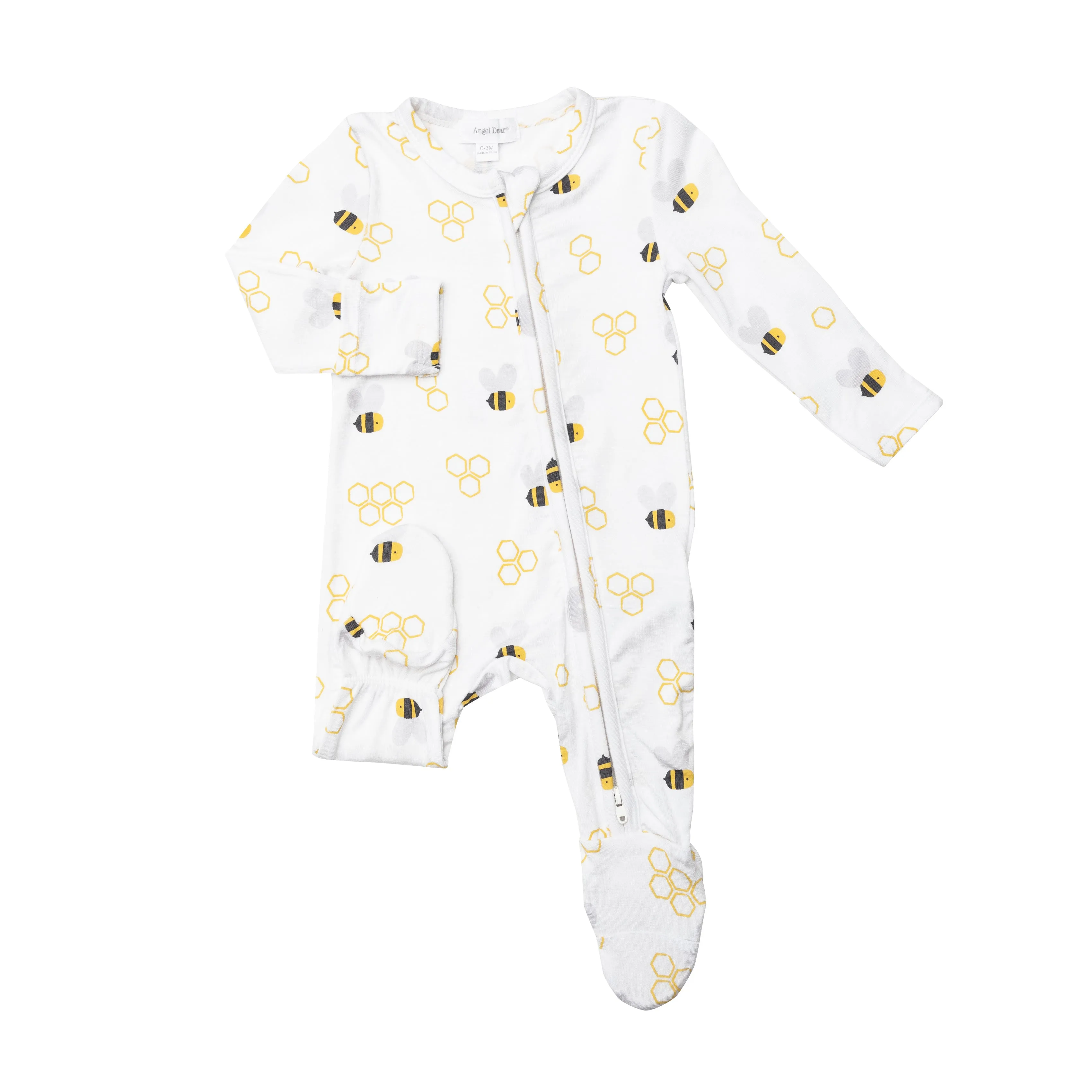 Angel Dear Bees Footie with Zipper
