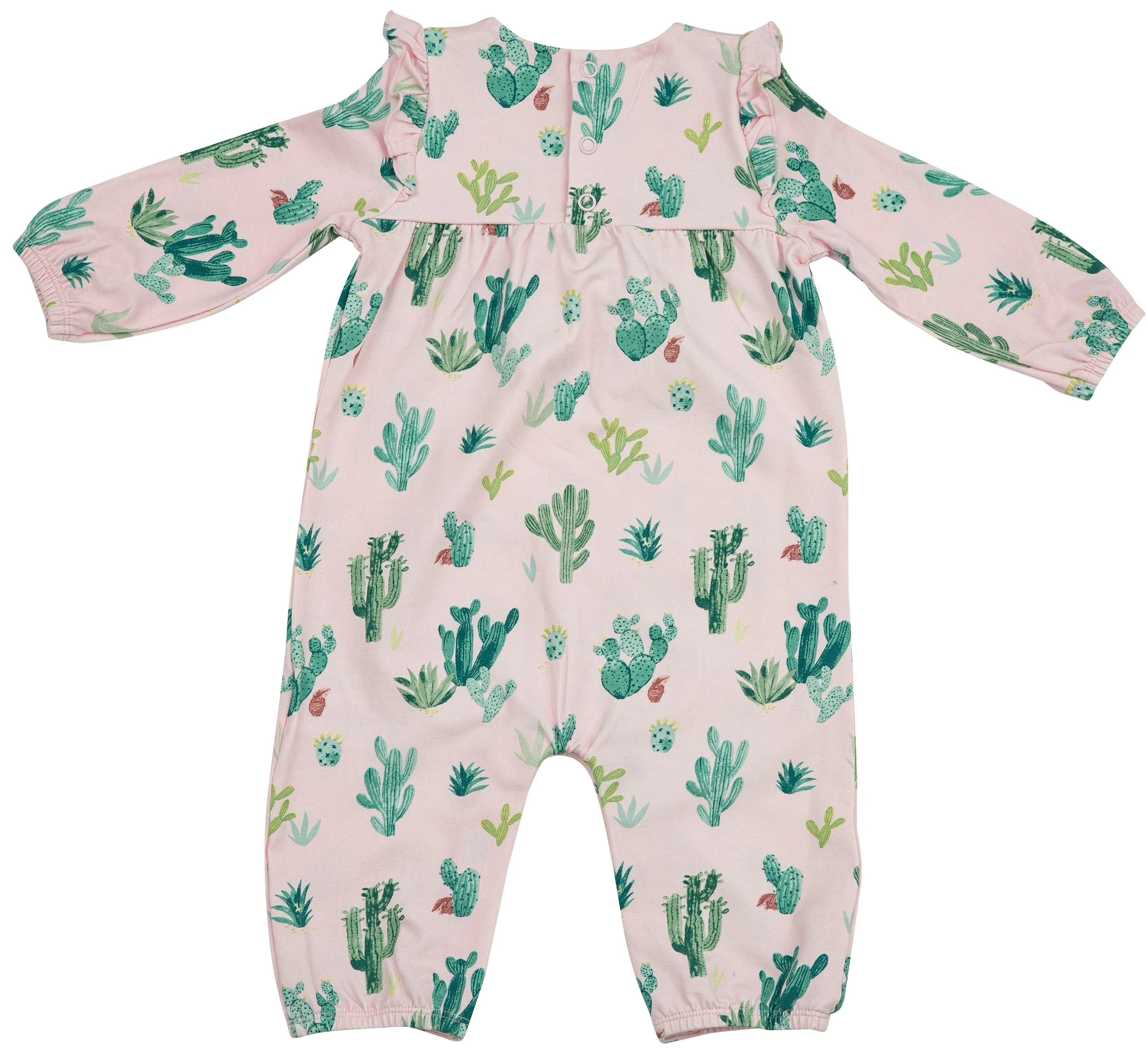 Angel Dear Cactus Pink Ruffle Sleeve Romper
