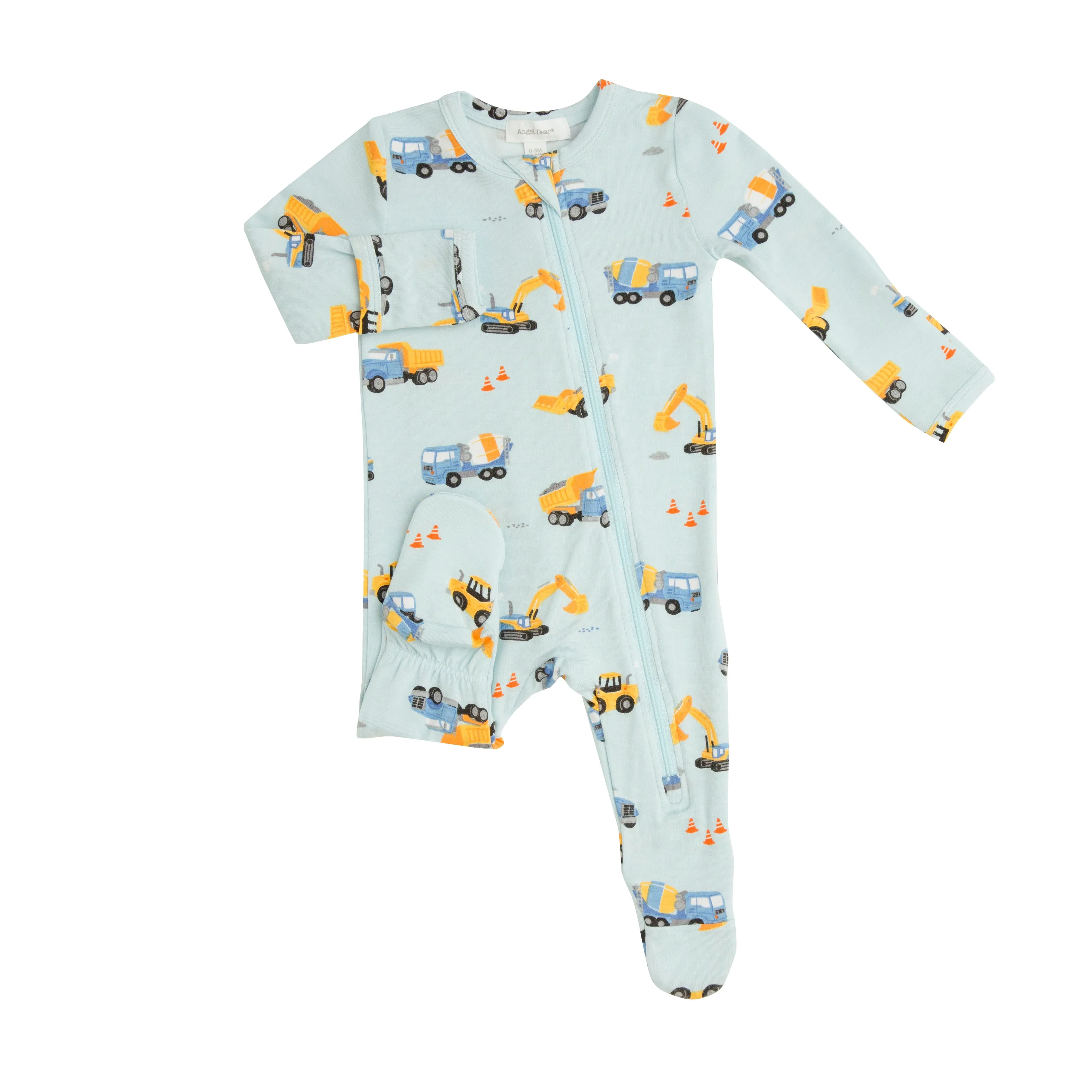 Angel Dear Construction Footie with Zipper