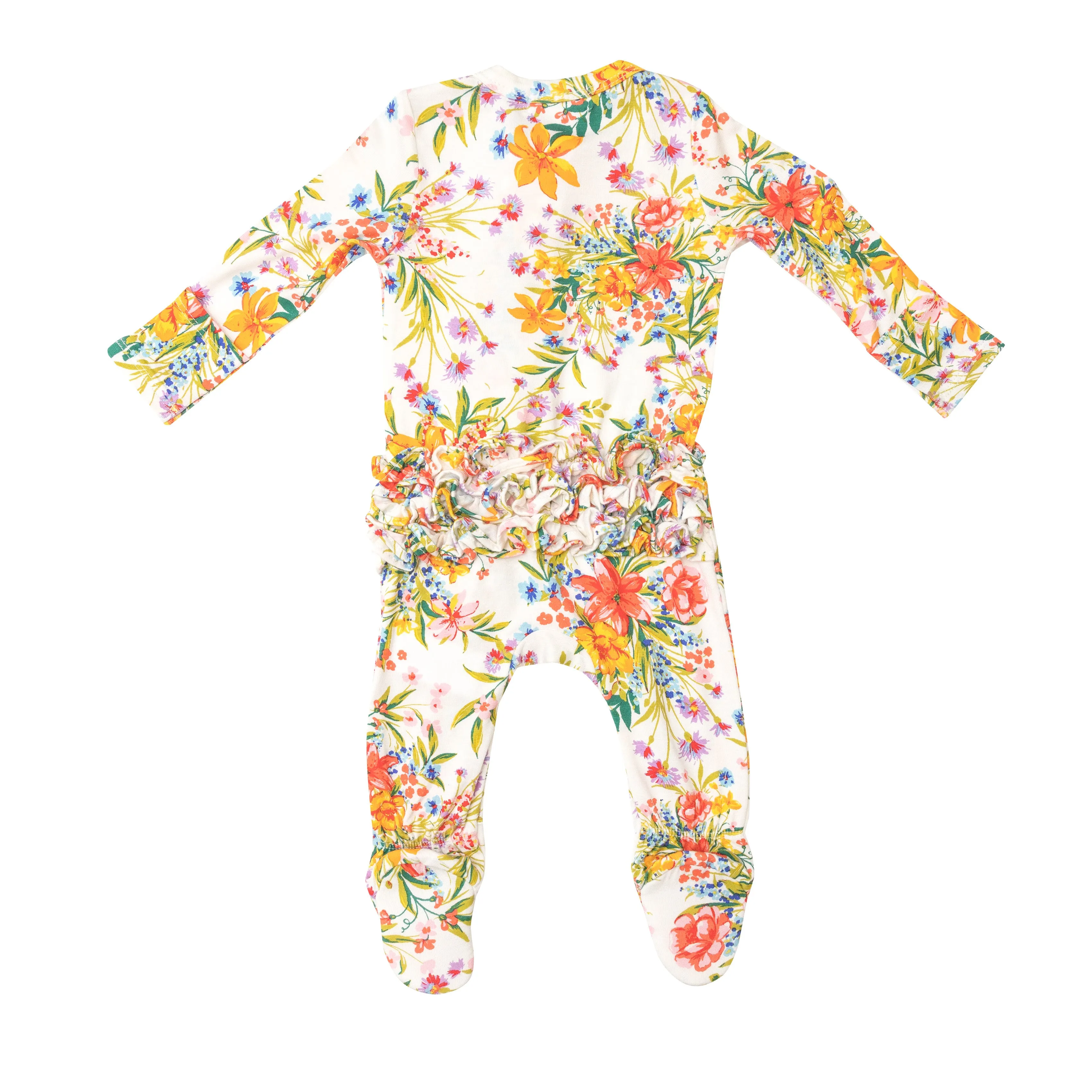 Angel Dear Garden Joy Ruffle Footie with Zipper