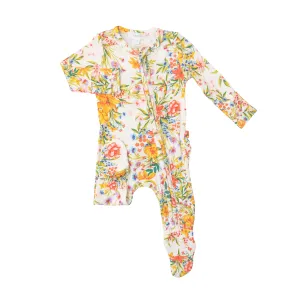 Angel Dear Garden Joy Ruffle Footie with Zipper