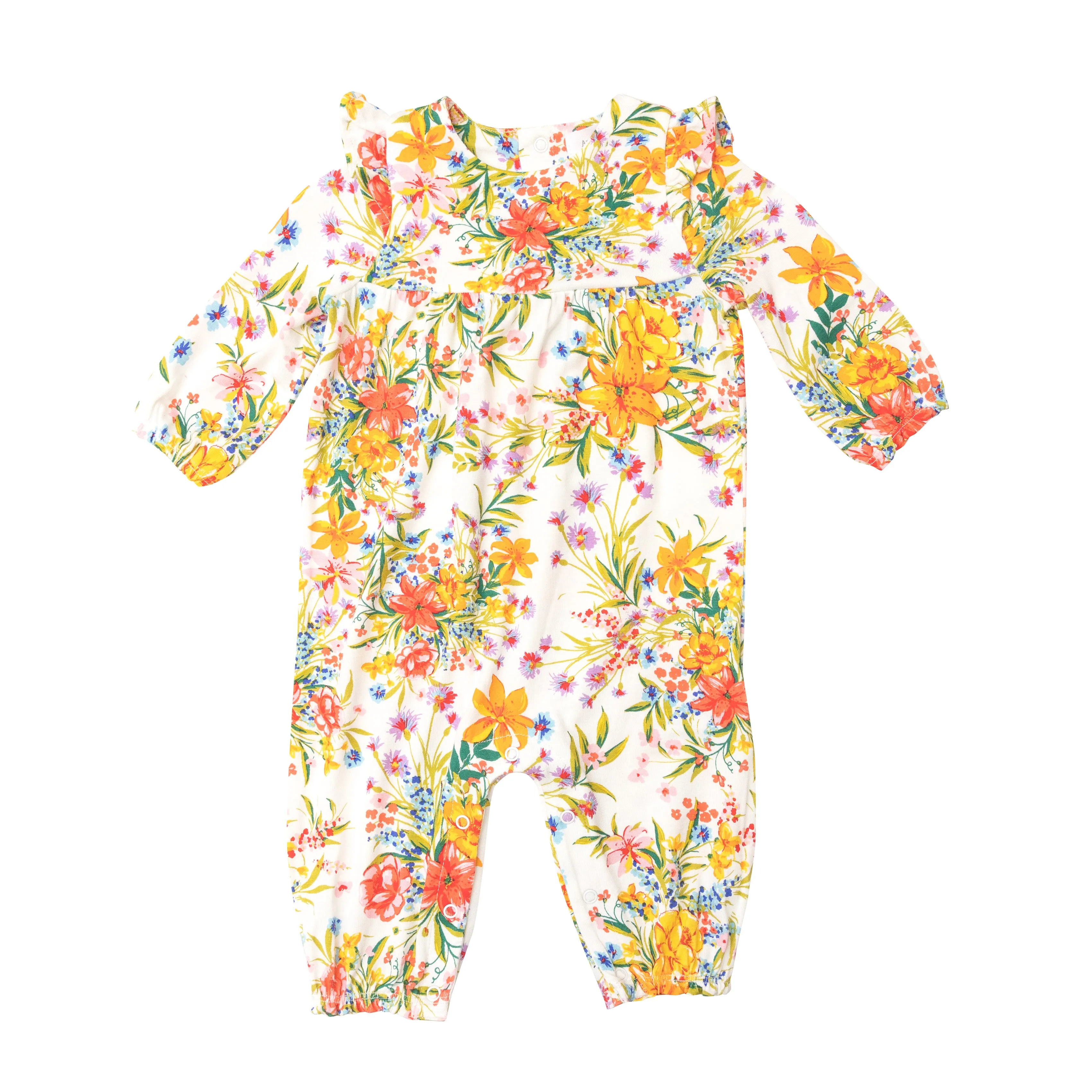 Angel Dear Garden Joy Ruffle Sleeve Romper