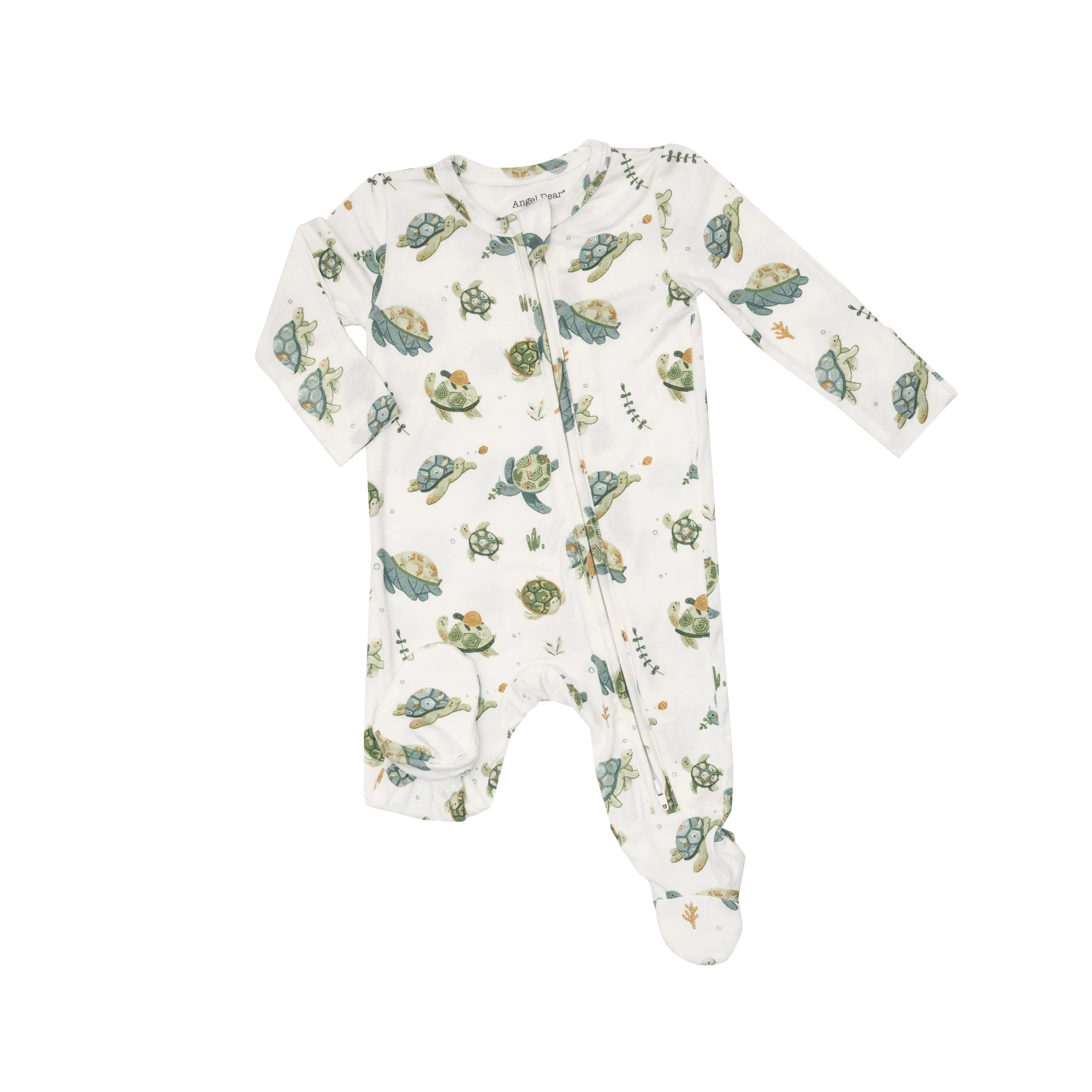Angel Dear Sea Turtles 2 Way Zipper Footie