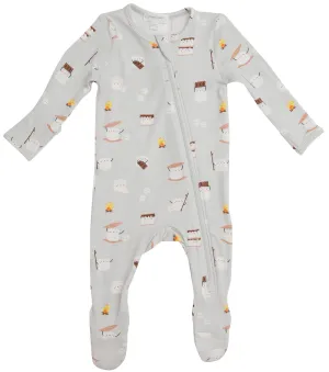 Angel Dear Smores Bamboo Footie with Zipper