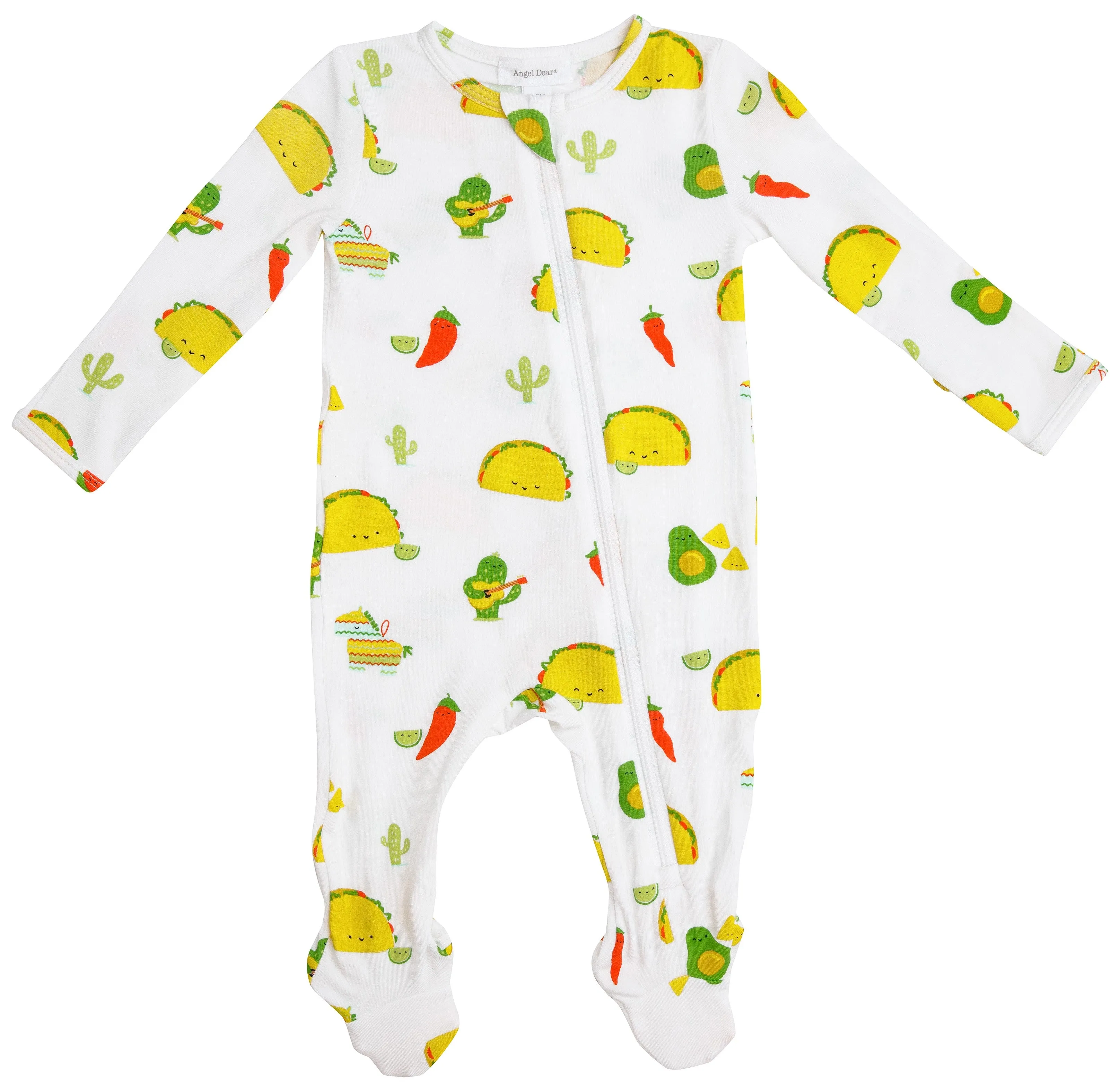 Angel Dear Taco Party Bamboo Footie with Zipper