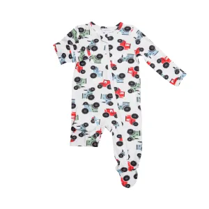 Angel Dear Tractors Footie with Zipper