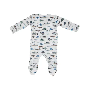 Angel Dear Tropical Ocean Fish 2 Way Zipper Footie
