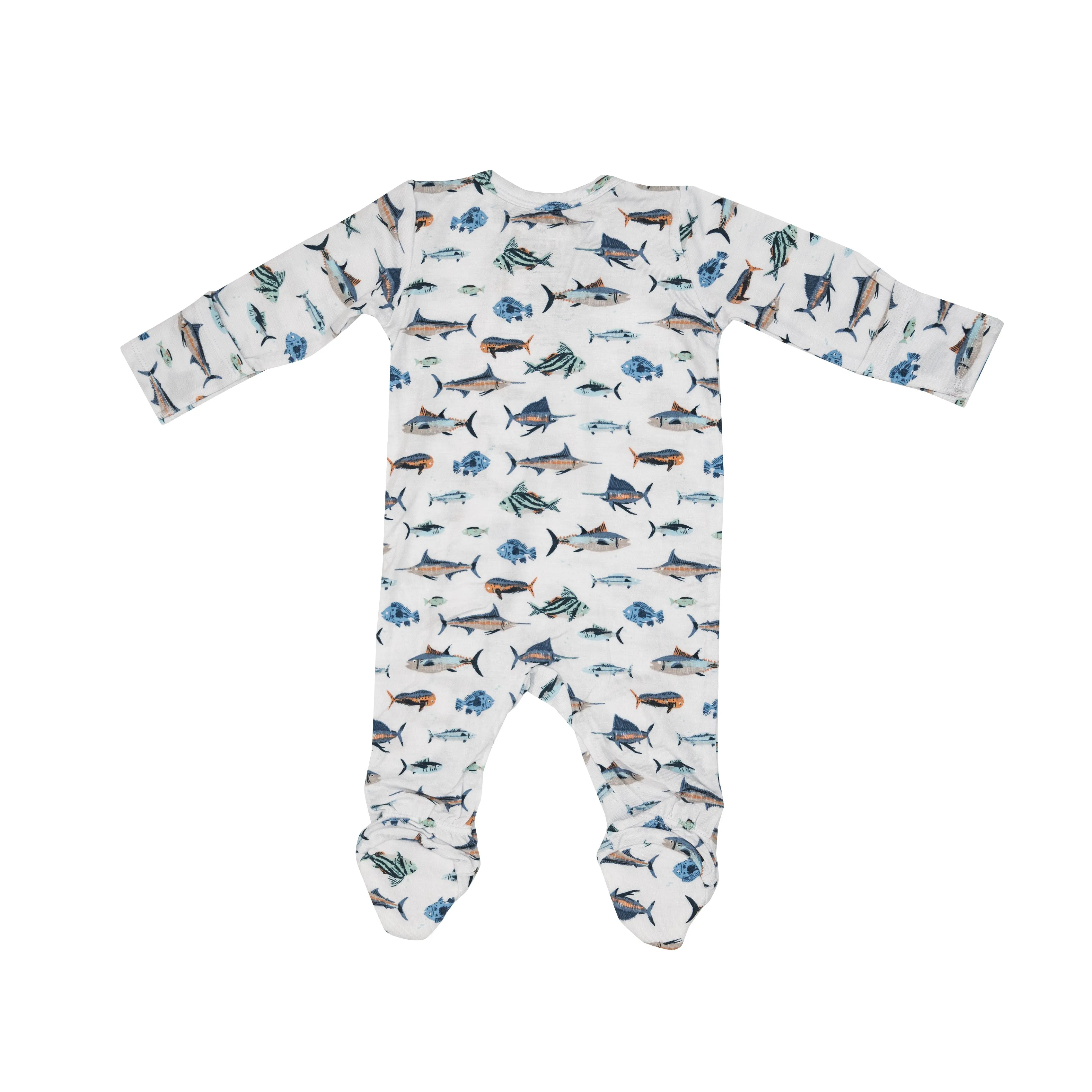 Angel Dear Tropical Ocean Fish 2 Way Zipper Footie