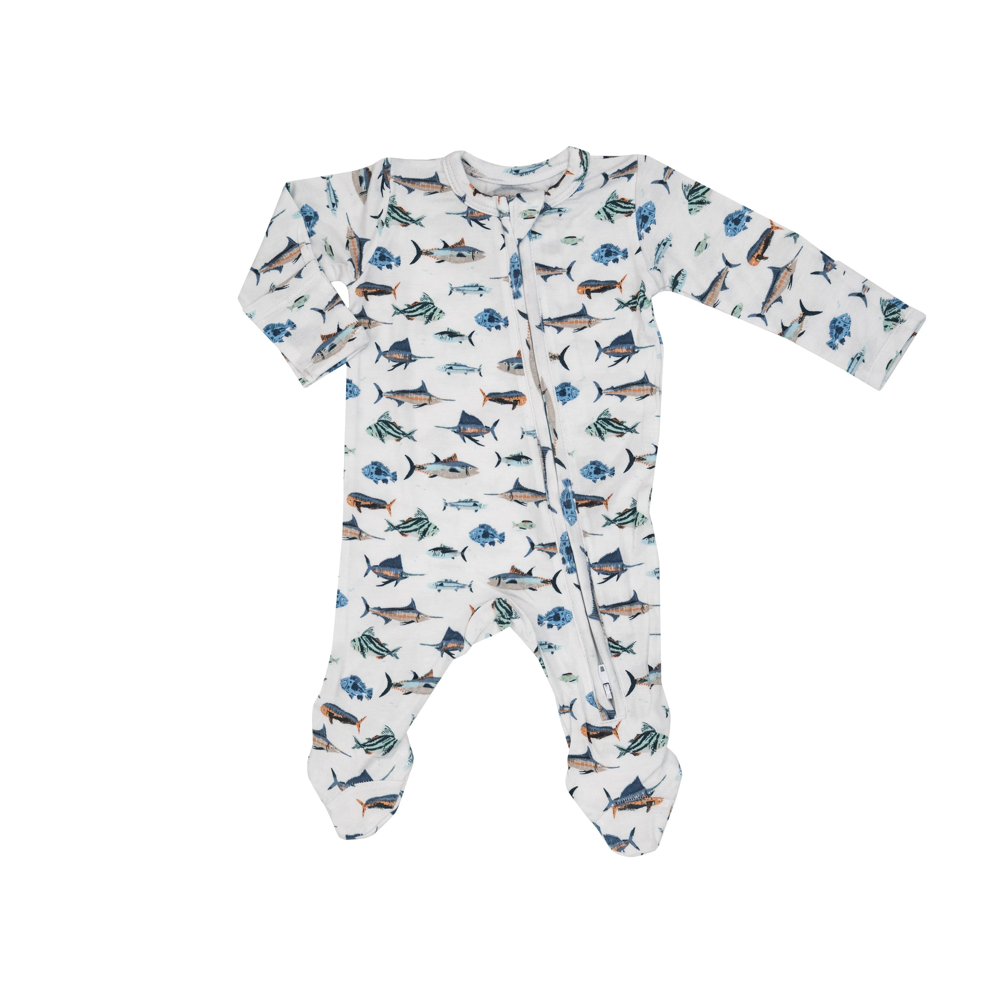 Angel Dear Tropical Ocean Fish 2 Way Zipper Footie