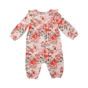 Angel Dear Woodrose Ruffle Sleeve Romper