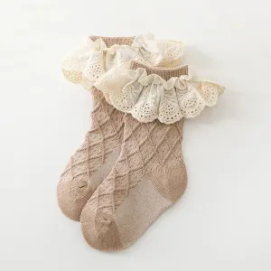 Ankle Socks With Lace Trim