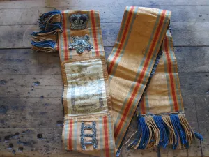 Antique Temperance Loyal Orange Lodge Irish Ceremonial Sash