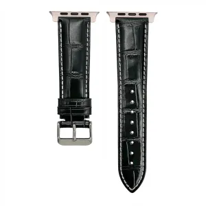 Apple Band ULTRA - Leather Crocodile Grain - Black