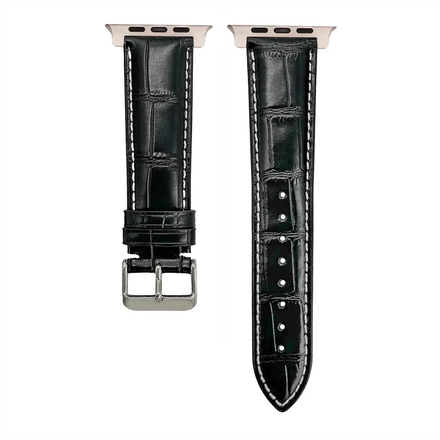 Apple Band ULTRA - Leather Crocodile Grain - Black