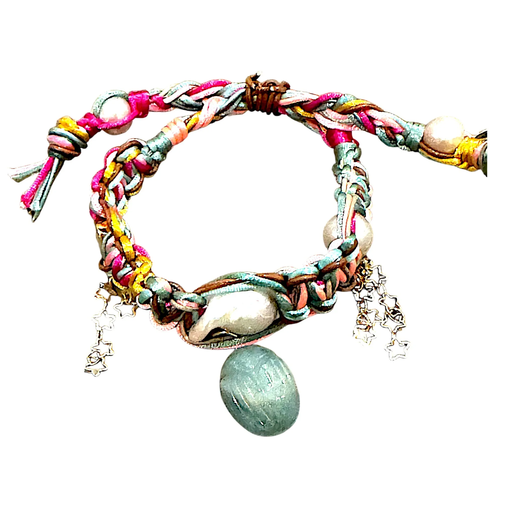 AQUAMARINE DREAM STAR SCARAB ROCKER BRACELET
