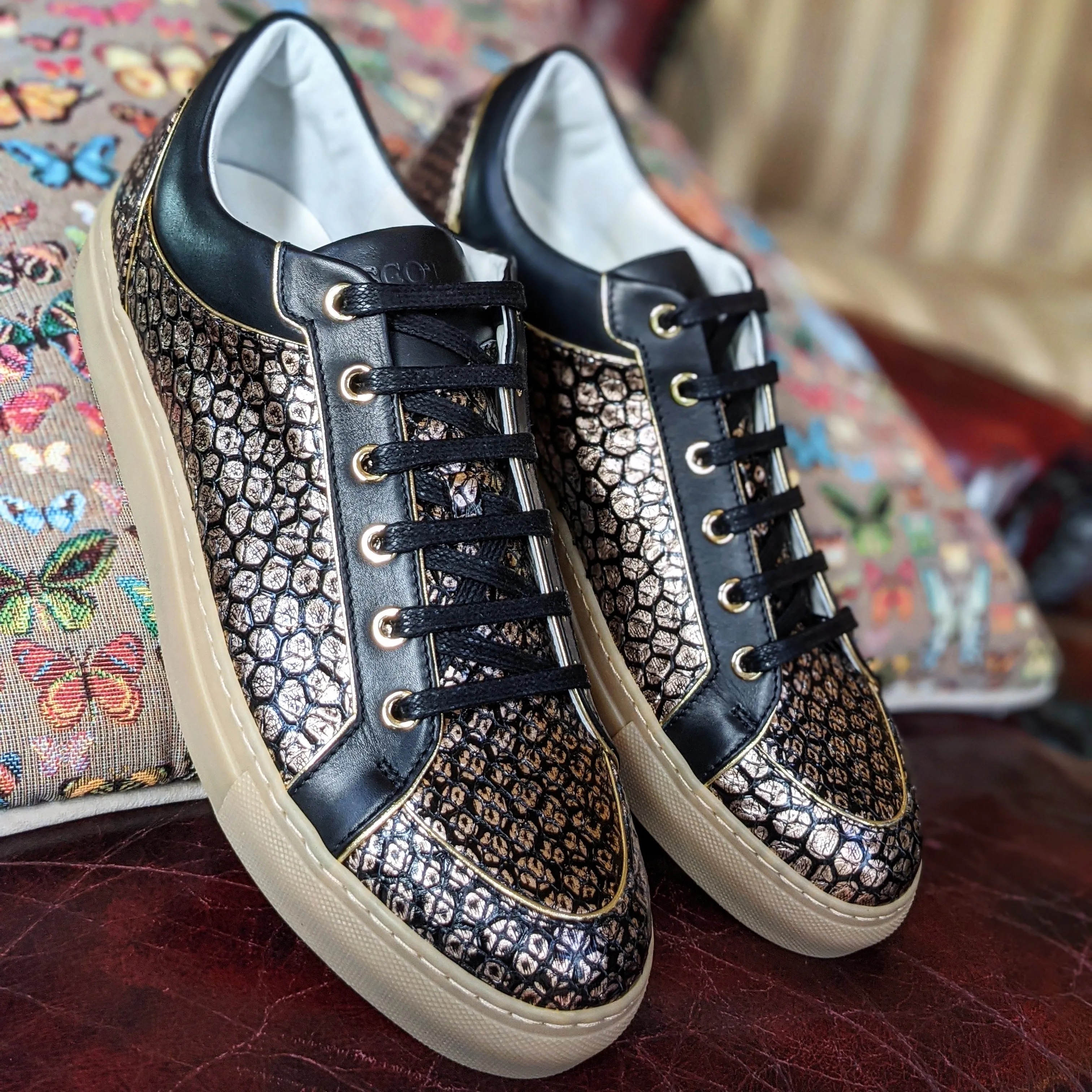 Ascot Sneakers - Gold Dust Python