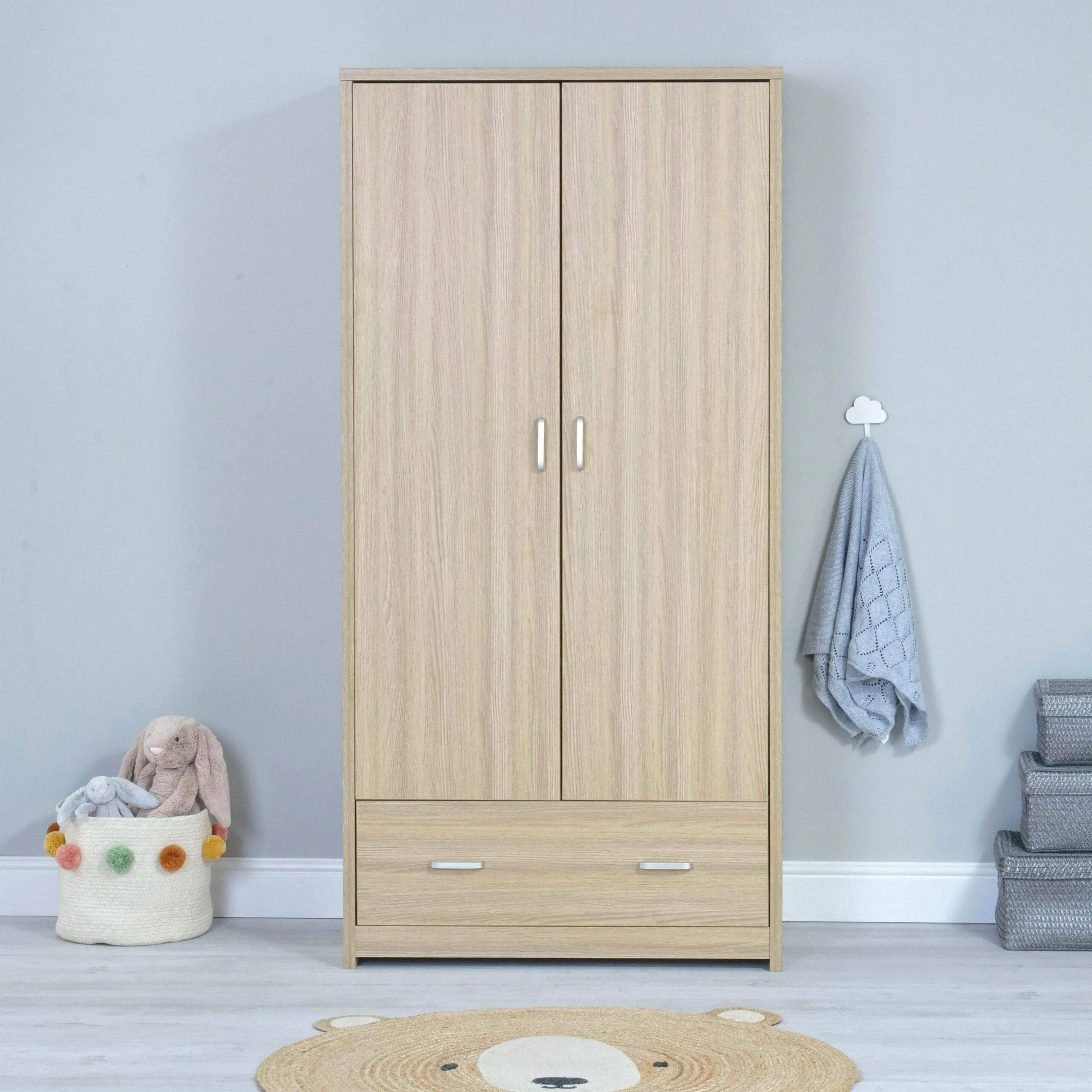Babymore Luno / Veni Wardrobe - Oak