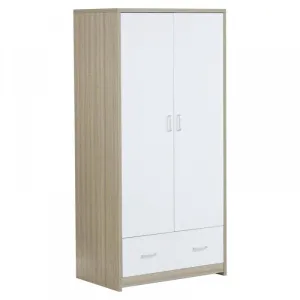 Babymore Luno Veni Wardrobe - White / Oak