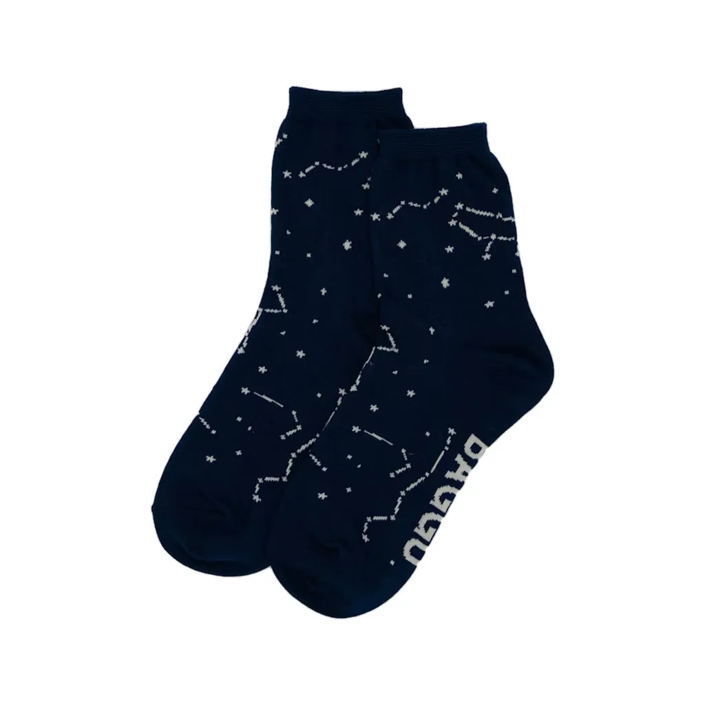 Baggu Crew Sock, Constellation Midnight